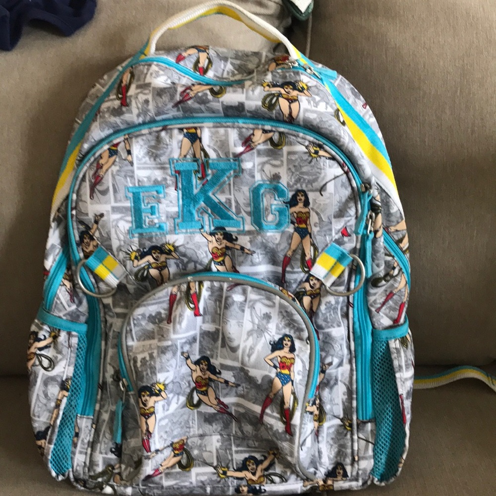 Pottery Barn Kids Wonder Woman book bag